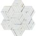 Belluno Designs Rya 5" x 5" Marble Honeycomb Mosaic Wall & Floor Tile Natural Stone in Gray/White | 5 H x 5 W x 0.375 D in | Wayfair NOV-THACALP