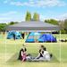 DreamDwell Home 10 Ft. W X 10 Ft. D Steel Pop-Up Waterproof Canopy Tent Ez Outdoor Patio Market Backyard Canopy /Soft-top in Green | Wayfair