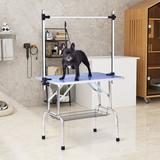 SoarFlash Pet Grooming Folding Table in Gray | 30 H x 24 W x 46 D in | Wayfair W20601010