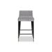 Liang & Eimil 28" Stool Velvet/Metal in Gray | 33 H x 17 W x 20 D in | Wayfair LIAGV-BST-100