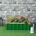 Outsunny 3 ft x 3 ft Metal Raised Garden Bed Metal in Green | 11.75 H x 35.5 W x 35.5 D in | Wayfair 845-662GN