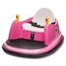 Kulamoon 6V 1 Seater Bumper Car Battery Powered Ride On Toy Car Plastic in Pink | 17 H x 21.6 W in | Wayfair TY-RO008-PNK