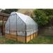 Outdoor Living Today 8 ft. W x 12 ft. D Cedar Garden in a Box w/ Greenhouse Covering Polyethylene Film/ in Black/Brown/Gray | Wayfair RB812GHO