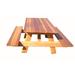 Loon Peak® Diggory Rectangular Outdoor Picnic Table Wood in Brown | 60 W x 33 D in | Wayfair C4EDD3072A9B41BCA2886A7CB02A4725