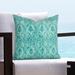 Foundry Select Akinobu Solarium Outdoor Square Pillow Cover & Insert Polyester/Polyfill blend in Green | 30 H x 30 W x 12 D in | Wayfair