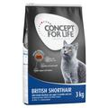 3 x 3kg British Shorthair Adult Concept for Life Katzenfutter trocken