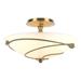 Hubbardton Forge Forged Leaves 13 Inch 2 Light Semi Flush Mount - 126712-1033