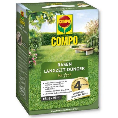 Rasen Langzeitdünger Perfect 6 kg Rasendünger Langzeitrasendünger - Compo