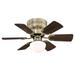 Westinghouse Lighting Petite 30-Inch 6-Blade Indoor Ceiling Fan with LED Light and Opal Mushroom Glass