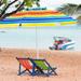 Gymax 7.2ft Beach Umbrella Outdoor Patio Garden w/ Carrying Bag Sand