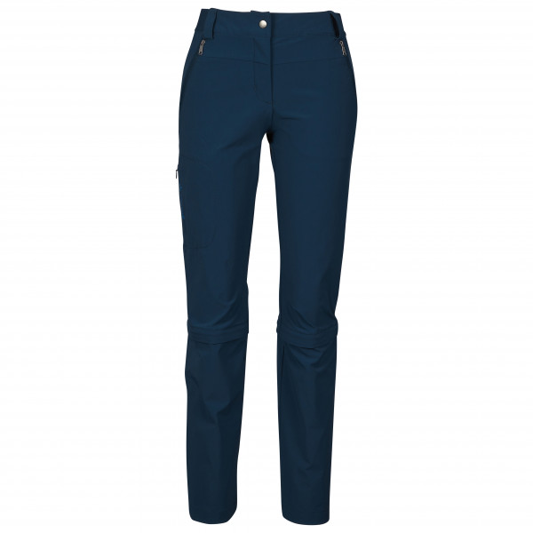 Vaude - Women's Farley Stretch Capri T-Zip Pants III - Zip-Off-Hose Gr 48 - Regular blau