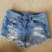 American Eagle Outfitters Shorts | American Eagle Hi-Rise Festival Stretch Shorts Size 2 | Color: Blue | Size: 2