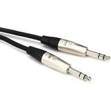 Hosa HSS-015 Pro Balanced Interconnect Cable - REAN 1/4-inch TRS Male to REAN 1/4-inch TRS Male - 15 foot