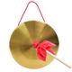 OOWOKS 42cm Food Gong Gongs with Drumsticks Great Loud Sound Tam Tam Gong Super Big Sound Wind Gong China Hand Gong Cymbals Brass Copper Chapel Opera Percussion Instruments