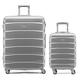 Flight Knight Lightweight 4 Wheel ABS Hard Case Suitcases Cabin & Hold Luggage Options - Platinum - 21" Cabin + 29" Large