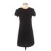 Zara Casual Dress - Shift: Black Solid Dresses - Women's Size Small