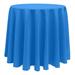 Ultimate Textile Solid Color Round Tablecloth Polyester in Blue | 96 W x 96 D in | Wayfair 3PK1-96R-710