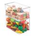 mDesign Plastic Playroom/Gaming Storage Organizer Bin Box w/ Hinge Lid Plastic | 7 H x 7.25 W x 12.75 D in | Wayfair 09938MDT