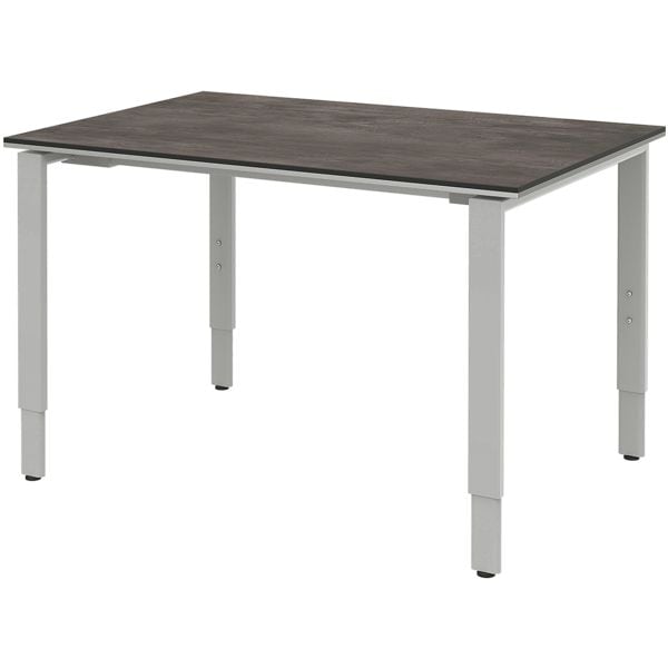 röhr Schreibtisch mit Rechteckplatte »Objekt Plus« 120 cm - ohne Aufbau grau, 120x82x80 cm Image