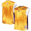 "T-shirt à col en V de tir sur le court Mitchell & Ness or/violet Los Angeles Lakers Hardwood Classics pour homme - Homme Taille: 2XT"