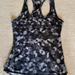 Athleta Tops | Black/Grey Kaleidoscope Athleta Momentum Tank | Color: Black/Gray | Size: Xs