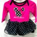 Disney Dresses | Disney Baby Minnie Mouse Lacey Dress Sz 12 Mos | Color: Black/Pink | Size: 12mb