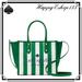 Kate Spade Bags | Kate Spade Ella Even Stripe Jacquard Small Tote Crossbody Bag, Green | Color: Green | Size: Os