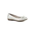 Wide Width Women's Cheryl Ballet Flat by Cliffs in Platino Metallic (Size 10 W)