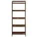 Stratford 5-Shelf Folding Bookcase-Warm Brown by Casual Home in Brown