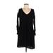 Signature Studio Casual Dress - Shift: Black Print Dresses - Women's Size Medium