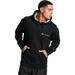 Champion Men's Powerblend Chest Logo Hoodie (Size S) Black, Cotton,Polyester