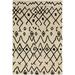 Black/White 66 x 42 x 0.94 in Area Rug - DBK Addison Calabar Transitional Abstract Diamond Snow 8" X 10" Area Rug | 66 H x 42 W x 0.94 D in | Wayfair