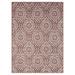 Orange/White 122.4 x 94.8 x 0.4 in Area Rug - Nicole Miller New York Patio Country Zoe Moroccan Damask Indoor/Outdoor Area Rug, Terracotta/Ivory | Wayfair