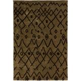 Brown 90 x 60 x 0.94 in Area Rug - DBK Addison Calabar Transitional Abstract Diamond Taupe 3"6" X 5"6" Area Rug | 90 H x 60 W x 0.94 D in | Wayfair