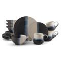 Pfaltzgraff Mikasa Mira 16 Piece Dinnerware Set, Service For 4, Multicolor Ceramic/Earthenware/Stoneware in Black/Blue/White | Wayfair 5280802