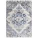 Blue/White 114 x 96 x 0.4 in Area Rug - Rizzy Home Rectangle Oriental Power Loom Area Rug in Blue/Beige | 114 H x 96 W x 0.4 D in | Wayfair