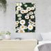 Rosalind Wheeler White Daisy Flowers 2 - 1 Piece Rectangle Graphic Art Print On Wrapped Canvas in Green/Yellow | 14 H x 11 W x 2 D in | Wayfair