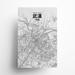 17 Stories Wuhan (Traditional Chinese) City Map Graphic Art Paper in Gray/White | 17 H x 11 W x 0.05 D in | Wayfair