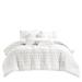 Dakota Fields Chelsi Plain Microfiber 7 Piece Comforter Set Polyester/Polyfill/Microfiber in White | Queen Comforter + 6 Additional Pieces | Wayfair