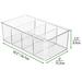 mDesign Plastic 4-Section Divided Kitchen or Pantry Organizer Bin Plastic | 3.5 H x 10.5 W x 6 D in | Wayfair 09636MDK