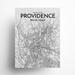 17 Stories Providence City Map Graphic Art Paper in Gray/White | 24 H x 18 W x 0.05 D in | Wayfair 69BAF49DE6BB4555938BEED3CF68AB83