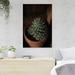 Foundry Select Green Cactus Plant In Brown Clay Pot 7 - 1 Piece Rectangle Graphic Art Print On Wrapped Canvas in Brown/Green | Wayfair