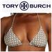 Tory Burch Swim | New Tory Burch Basket Weave Print Bikini Top | Color: Blue/Purple | Size: M
