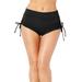Plus Size Women's Adjustable Swim Shorts by Swimsuits For All in Black (Size 24)
