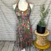 Anthropologie Dresses | Anthropologie Lilka Seaglass A-Line Dress Keyhole Paisley Jersey Dress Pockets S | Color: Green/Pink | Size: S