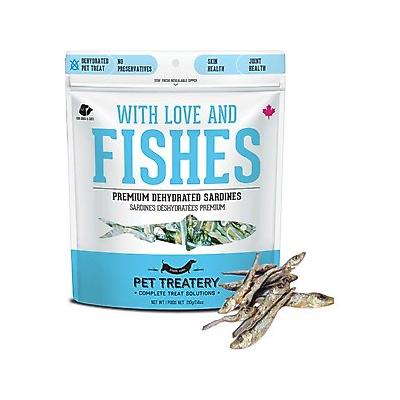 The Granville Island Pet Treatery 'With Love & Fishes Dehydrated Sardine Dog & Cat Treats, 3.17-oz bag