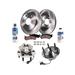 2008-2014 GMC Yukon XL 1500 Front Brake Pad and Rotor and Wheel Hub Kit - Detroit Axle