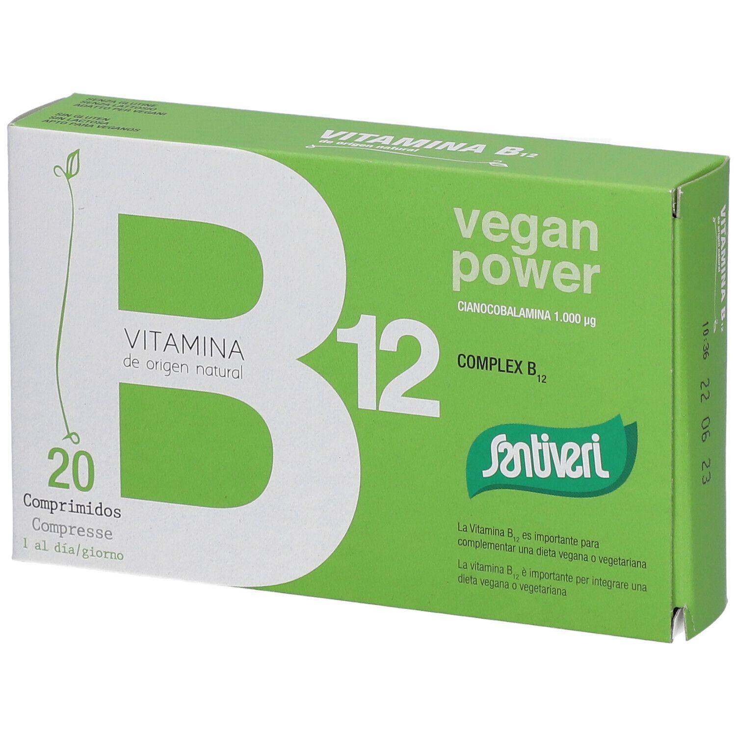 Santiveri Vegan Power Complex B12 10 g Compresse