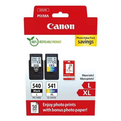 Canon Photo Value Pack: Tinten-Set »PG-540L« & »CL-541XL« + Fotoglanzpapier schwarz