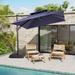 VredHom 10' Square Patio Dual Top Cantilever Offset Umbrella